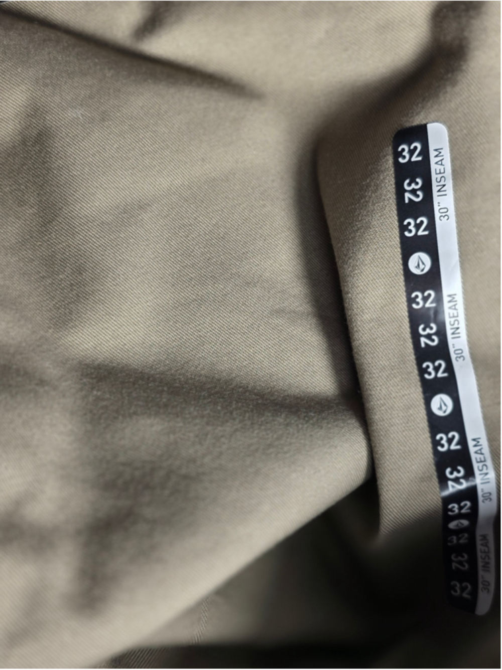 Men's Volcom Frickin Modern Stretch Chino Pants, Beige, Waist 32 x 30, workwear - Picture 6 of 9